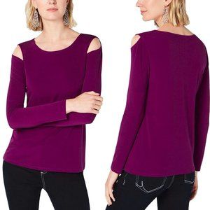 INC International Concepts Cold Shoulder Blouse